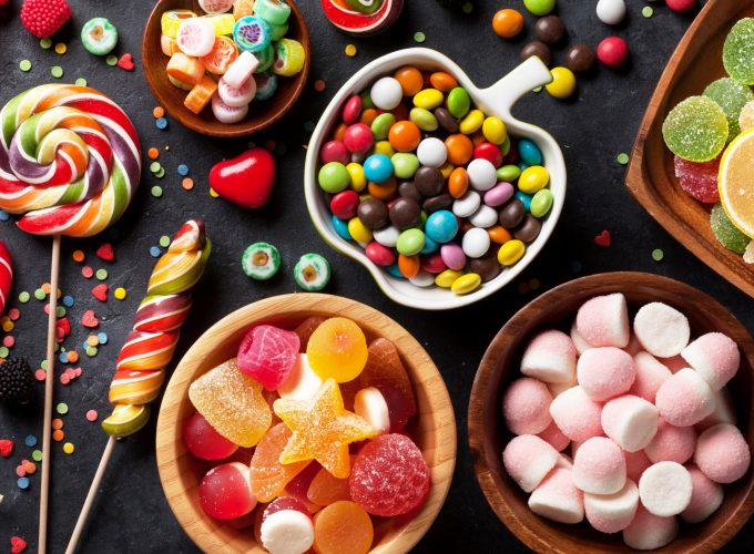 Wallpaper candy, marmellou, jellies, lollipop, delicious, 5k, Food 635672012